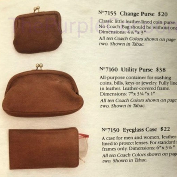 SOLD!!! NIB, Tan Vintage Coach Change Purse #7155 - Picture 10 of 10